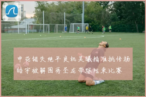 申花错失绝平良机吴曦精准挑传杨皓宇被解围蒋圣龙带球结束比赛