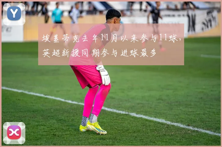 埃基蒂克去年11月以来参与11球，英超新援同期参与进球最多
